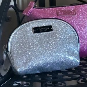 Silver Metalic Victoria's Secret Cosmetic  Purse